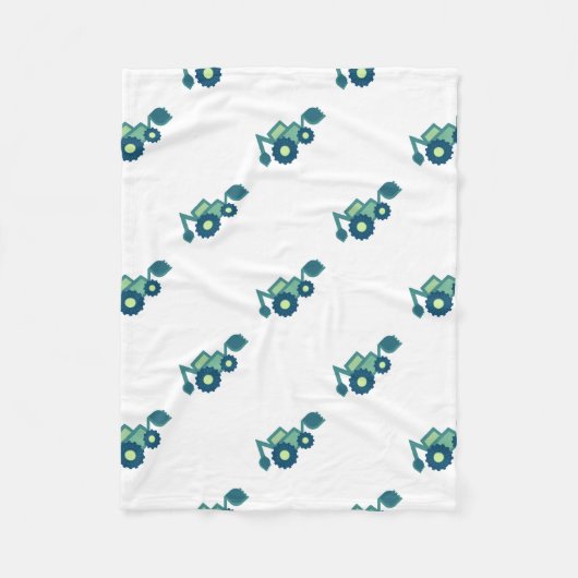 Niedliche grüne Backhofen Funny Grabgrab Boys Fleecedecke (Vorderseite)