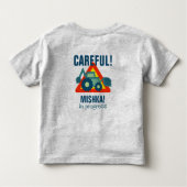 Niedliche grüne Backhofen Funny Grabgrab Boys Kleinkind T-shirt (Rückseite)