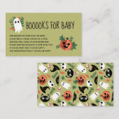 Niedliche grüne Bücher für Kinder Begleitkarte (Vorne/Hinten)