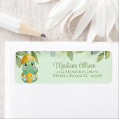 Niedliche grüne Dinosaurier Boys Kinderdusche (Insitu)