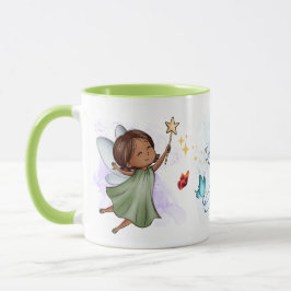 Niedliche grüne Fairy Alle Wünsche sind gegeben Tasse