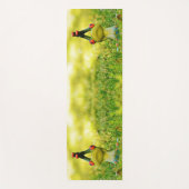 Niedliche grüne Frösche Moderne Meditation Yogamatte (Vorderseite)