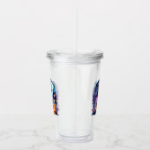 Niedliche grüne Hexe Halloween Acrylic Tumbler Acryltrinkbecher (Rechts)