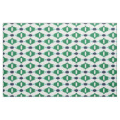 Niedliche grüne Katzenmuster Stoff (Fat Quarter (45,7 x 55,9 cm))