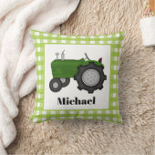 Niedliche grüne Landschlepper Kissen (Decke)