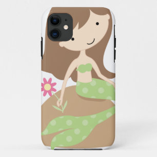 Niedliche grüne Meerjungfrau KRW Case-Mate iPhone Hülle