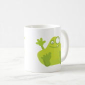 Niedliche grüne Monster-Tasse Kaffeetasse (VorderseiteRechts)