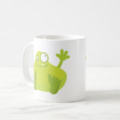 Niedliche grüne Monster-Tasse Kaffeetasse (Vorderseite Links)