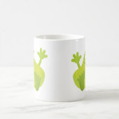 Niedliche grüne Monster-Tasse Kaffeetasse (Mittel)