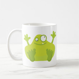 Niedliche grüne Monster-Tasse Kaffeetasse