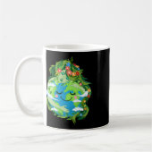 Niedliche Grüne Mutter Gaia Rettete Unser Planet E Kaffeetasse (Links)