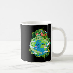 Niedliche Grüne Mutter Gaia Rettete Unser Planet E Kaffeetasse