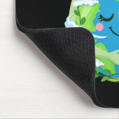 Niedliche Grüne Mutter Gaia Rettete Unser Planet E Mousepad (Ecke)