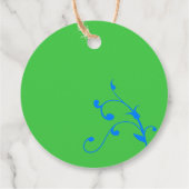 Niedliche grüne Orangenpepodtriplets Botanischer D Geschenkanhänger (Rückseite)