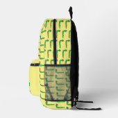 niedliche grüne Raupe (Name) Bedruckter Rucksack (Rechts)