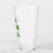 Niedliche Grüne und rote Irische Klee Glas (Links)