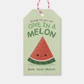 Niedliche Grüne Wassermelone Schule Geschenkanhänger (Vorderseite)