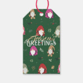 Niedliche grüne Weihnachtsbäume Geschenkanhänger (Vorderseite)