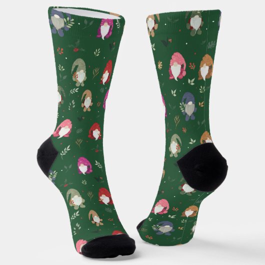 Niedliche grüne Weihnachtsbäume Socken (Gewinkelt)