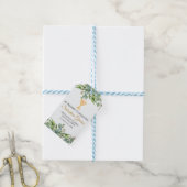 Niedliche Grünflächen-Blätter in Spanisch Erste Ko Geschenkanhänger (Mit Garn)