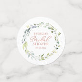 Niedliche Grünpflanzen Eukalyptus Brautparty Confe Konfetti (Klein Vorderseite)