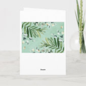 Niedliche Grünpflanzen Jungle Safari Tiere glückli Karte (Rückseite)