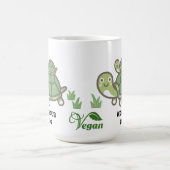 Niedliche Grünschildkröten Verwandlungstasse (Zentrum)