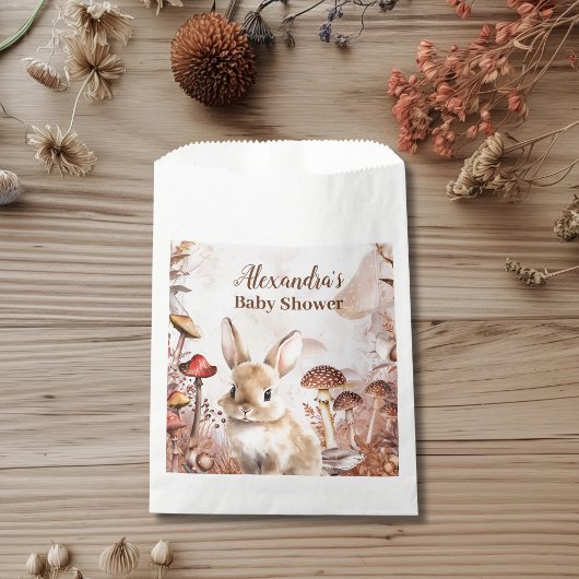 Niedliche Grünwaldtiere Woodland Babydusche Geschenktütchen