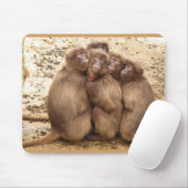 Niedliche Gruppe von Affen Maus Pad Mousepad (Mit Mouse)