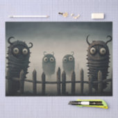 Niedliche, gruselige Monster Seidenpapier (Handwerk)