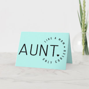 Niedliche Grußkarte für eine Tante; Tante; Geburts Karte