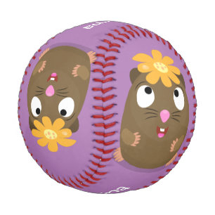 Niedliche Guinea Cartoon Baseball