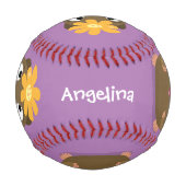 Niedliche Guinea Cartoon Baseball (Vorderseite)