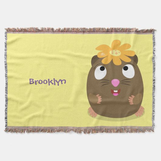 Niedliche Guinea Cartoon Decke (Vorderseite)