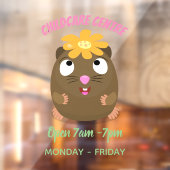 Niedliche Guinea Cartoon Fensteraufkleber (Blatt 2)