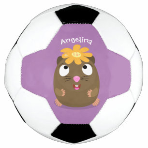 Niedliche Guinea Cartoon Fußball