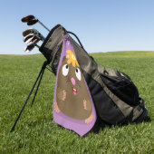Niedliche Guinea Cartoon Golfhandtuch (Gras)