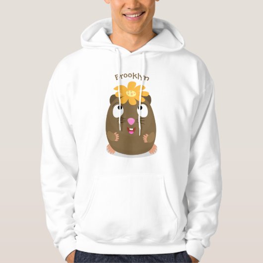 Niedliche Guinea Cartoon Hoodie (Vorderseite)