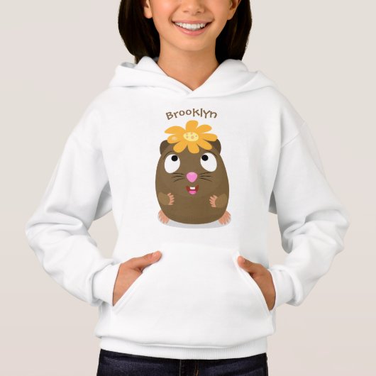 Niedliche Guinea Cartoon Hoodie (Vorderseite)