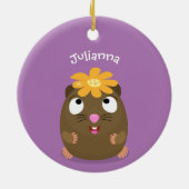 Niedliche Guinea Cartoon Keramik Ornament (Hinten)