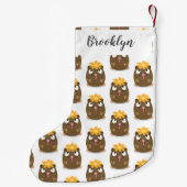 Niedliche Guinea Cartoon Kleiner Weihnachtsstrumpf (Rückseite)