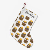 Niedliche Guinea Cartoon Kleiner Weihnachtsstrumpf (Vorderansicht (hängend))