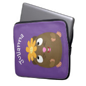 Niedliche Guinea Cartoon Laptopschutzhülle (Vorderseite Links)