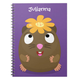 Niedliche Guinea Cartoon Notizblock