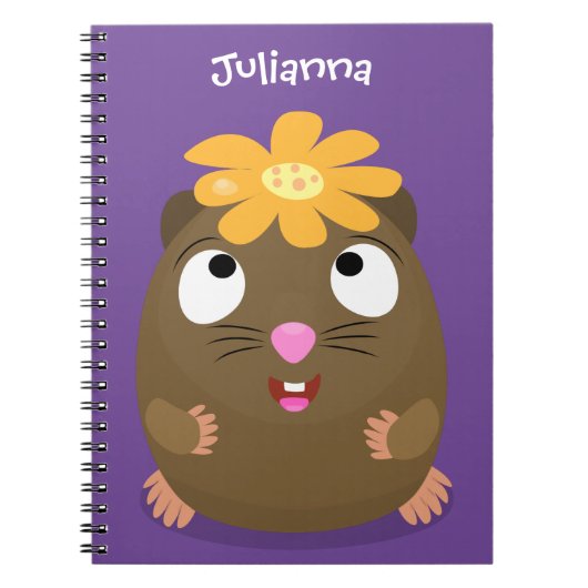 Niedliche Guinea Cartoon Notizblock (Vorderseite)