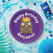 Niedliche Guinea Cartoon personalisiert Geburtsta Pappteller (Party)