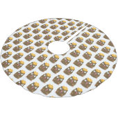 Niedliche Guinea Cartoon Polyester Weihnachtsbaumdecke (Schrägansicht)