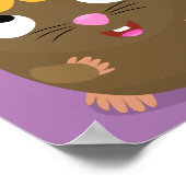 Niedliche Guinea Cartoon Poster (Ecke)