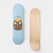 Niedliche Guinea Cartoon Skateboard (Vorderseite)