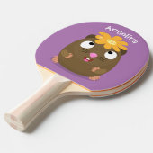 Niedliche Guinea Cartoon Tischtennis Schläger (Vorderseite)